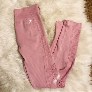Gymshark light Pink energy seamless Sculpted Athletic Leggings
